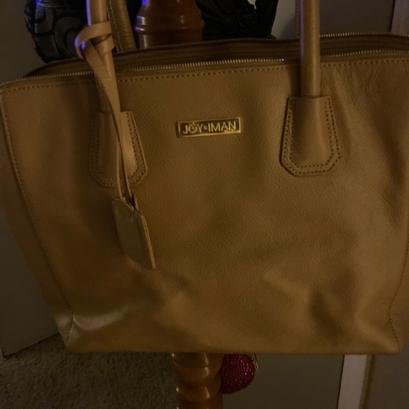 Joy & Iman Classic Brown Tote with multiple pockets. Great work bag - Picture 1 of 10